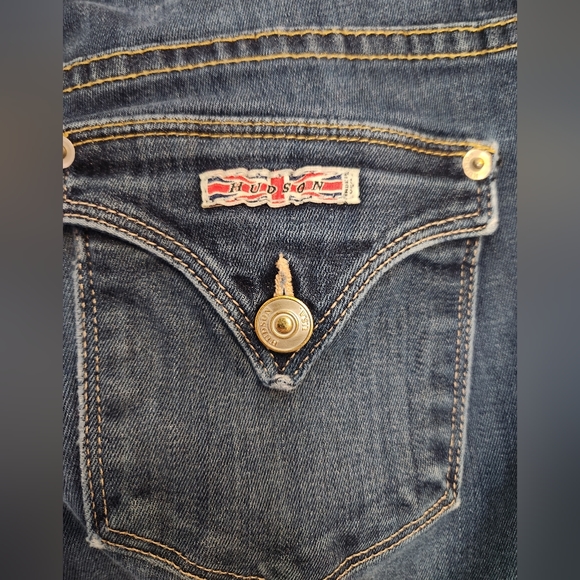 Hudson Jeans Ginny Crop Straight Leg with Flap Pocket size 26 - Picture 4 of 5
